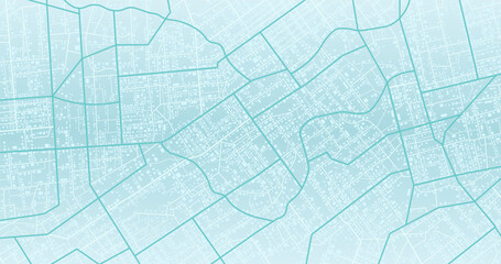 Green city area, background map, streets. Skyline urban panorama. Cartography illustration. Abstract transportation background, street map. Widescreen proportion, digital design street map. Vector