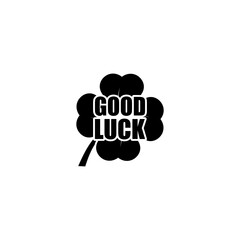 Lucky clover icon isolated on transparent background