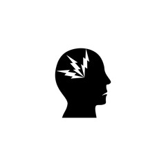 Headache icon isolated on transparent background