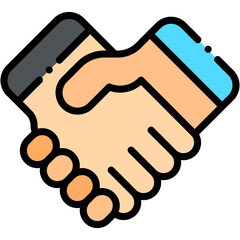 Vector Icon Shake Hands, Hands, Deal, Agreement, Commitment, Cooperation