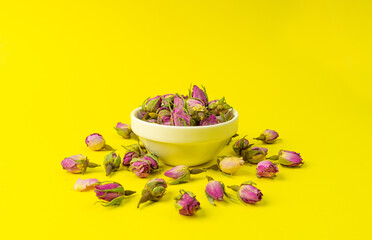Dry Rose Buds, Roses Petals for Pink Flower Tea, Dried Persian Rosebuds, Rose Buds Textured Flowers