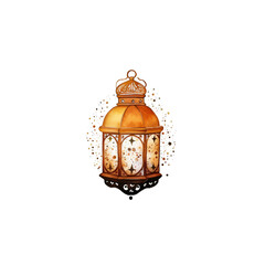 Naklejka premium Colorful watercolor diwali lantern