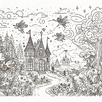enchanted forest and the magical cottage