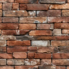 Fototapeta premium Close-Up View of Brick Texture. seamless picture