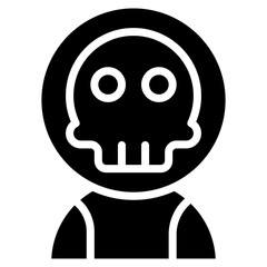 Vector Icon Skull, Character, Cultures, Game Over, Horror, Face