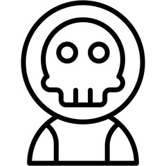 Vector Icon Skull, Character, Cultures, Game Over, Horror, Face