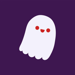 Helloween Ghost Icon Vector Logo Design