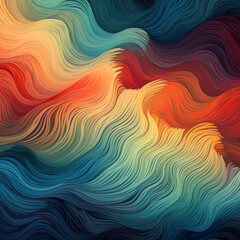abstract colorful wavy pattern background