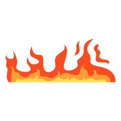 Fire border frame vector art