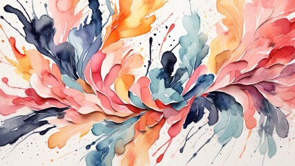 Abstract brush stroke watercolor design background