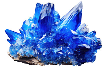 sapphire gemstone, png file of isolated precious stone on transparent background