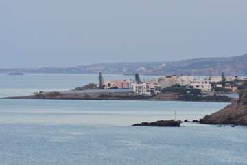 Fototapeta premium Crete summer 2023 Coast at sunset