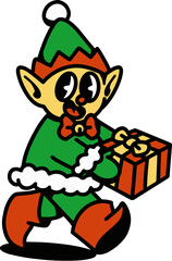 Elf Cartoon Character Illustration