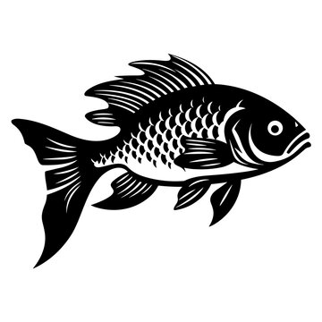 recommend clip art: Logo Vector Illustration of Bluegill Fish in Trendy Flat Isolated on White Background.
                    
                    