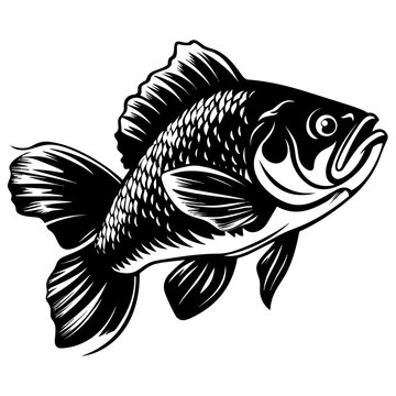 recommend clip art: Logo Vector Illustration of Bluegill Fish in Trendy Flat Isolated on White Background.
                    
                    