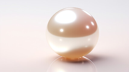 Ai Rendering of a realistic pearl