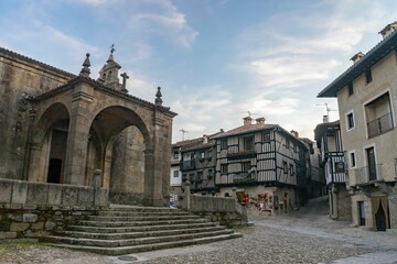 Picturesque village with streets and stone houses of medieval and rural origin. La Alberca.