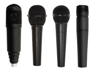 microphone set isolated