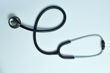 Used black statoscope isolated on white background