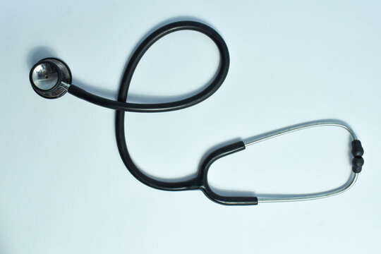 Used black statoscope isolated on white background