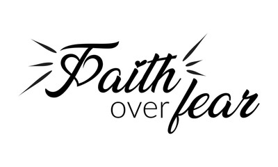 Christian Faith. Typography for print or use as poster, card, flyer or T Shirt