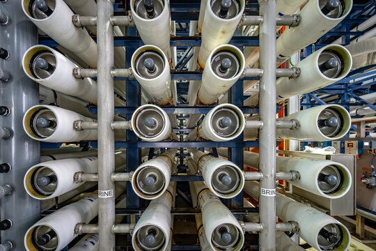 Gold Coast, Queensland, Australia - Oct 7, 2023: Gold Coast desalination plant
