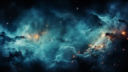 Crédence de cuisine en verre imprimé Univers 3d illustration of galaxy and cosmos space in bright majestic stars.