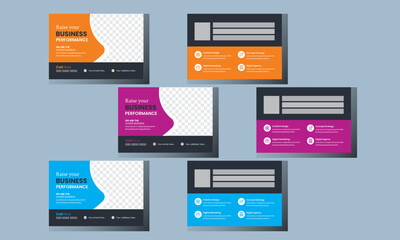 Creative business Postcard design template