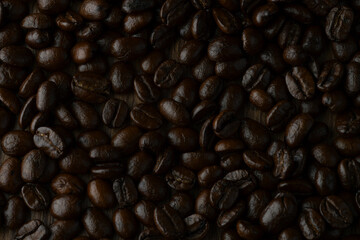 Roasted coffee bean texture background