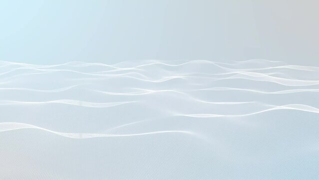 white particle waves background, 