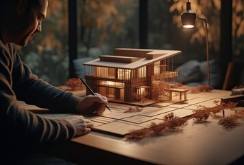 Real estate and engineering design concept