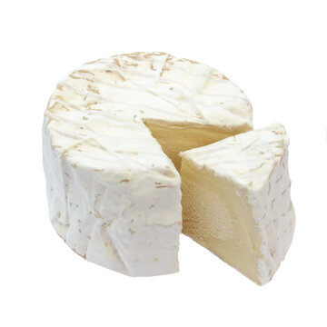 Chaource, fromage fran&ccedil;ais / Fond transparent
