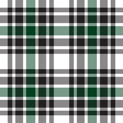 Plaid seamless pattern. Check fabric texture. Vector textile print.
