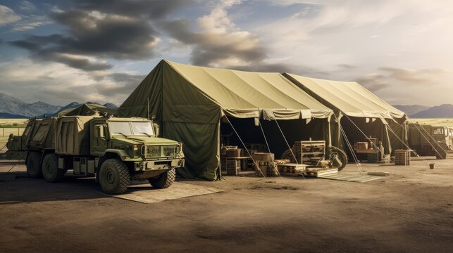 Military Tent Images – Browse 240 Stock Photos, Vectors, and Video