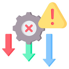 Reduced Error Flat Icon