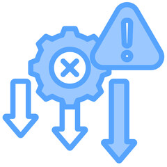 Reduced Error Blue Icon