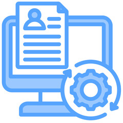 Onboarding Automation Blue Icon