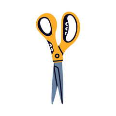 Pair of Scissors as Construction Tool Vector Illustration