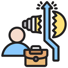 High Facture Outline Color Icon