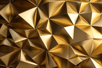 abstract golden polygonal pattern backdrop for business presentations