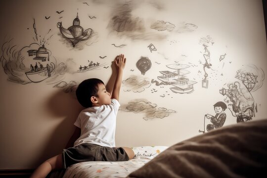 creative and artistic children dreamy wall art