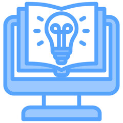 Computer Science Course Blue Icon
