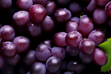 Close-up purple grapes background, red grapes