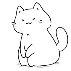 Obraz premium Sitting cat