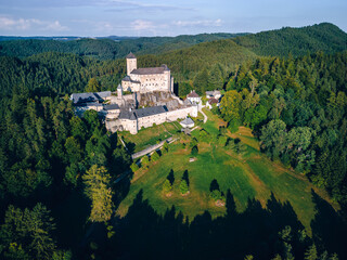 Aerial shot of castle Rappottenstein