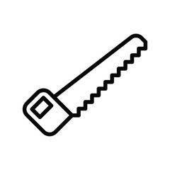 Saw icon isolate white background vector stock illustration