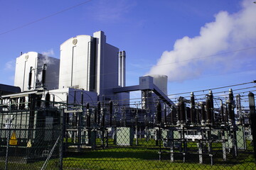 Coal-operated heating power plant in Hanover-Stöcken, in October 2023.