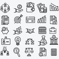 business icons set.