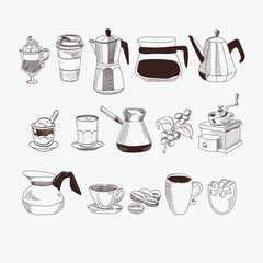 Coffee Icon Set Template