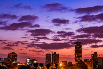 Nairobi City County Skyline Skyscraper Cityscapes Landmarks Tower Tall Buildings Sunrise Sunset...